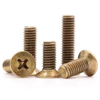 Brass Countersunk Head Phillips Machine Flat Head Cross Recessed Screws