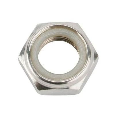 Carbon Steel Zinc Plated Blue Yellow Heavy Lock Nut