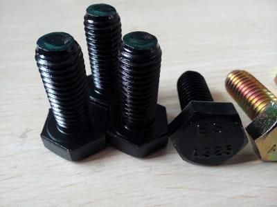 Black Grade10.9 M16or5/8 ASTM A490 M/A490 Heavy Hexagon Head Bolt/Heavy Hex Bolt Carbon Steel 42CrMo