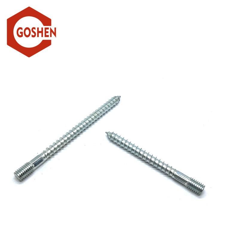 M8*100mm Galvanized Carbon Steel Zinc Plated Hanger Bolt