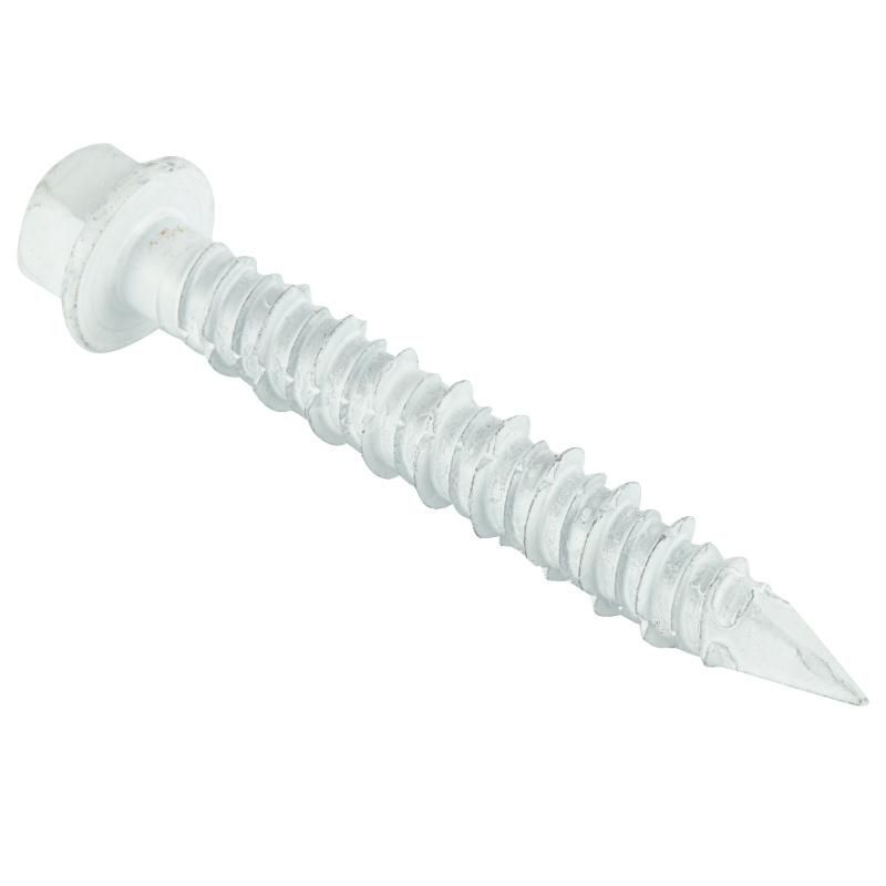 Slotted Hex Head Concrete Screw High-Low Thread