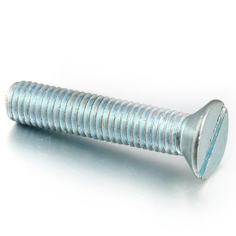 DIN963 Slotted Countersunk Head Flat Head Machine Screw Carbon Steel Zinc Plated Galvanized