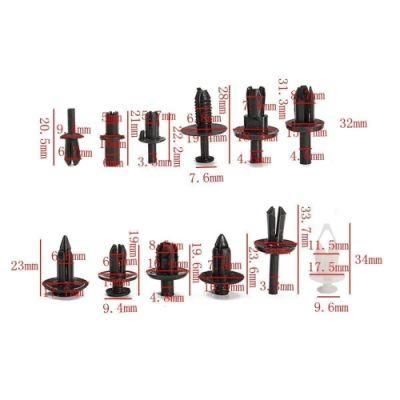 Auto Clips Assortment Retainer Set Auto Push Rivets Set