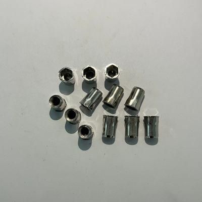 Flat Head Body Open-End Half Hexagon Rivet Nut M3-M12 for Rivet Nut