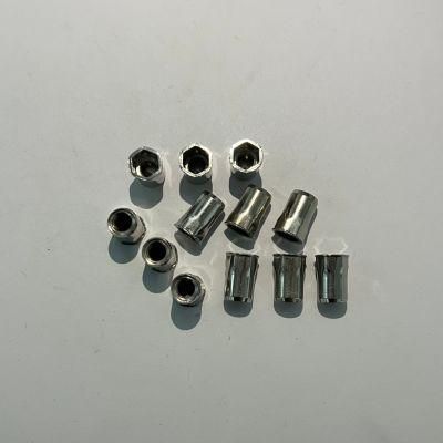 Flat Head Body Open-End Half Hexagon Rivet Nut M3-M12 for Rivet Nut