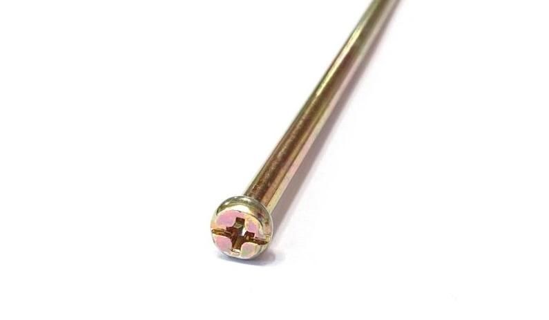 Color Zinc Plated Small Pan Round Phillips-Slotted Head Extra Long Screws