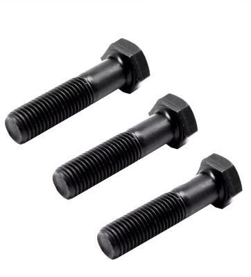 Black Finish DIN931 Half Thread Hex Cap Screw