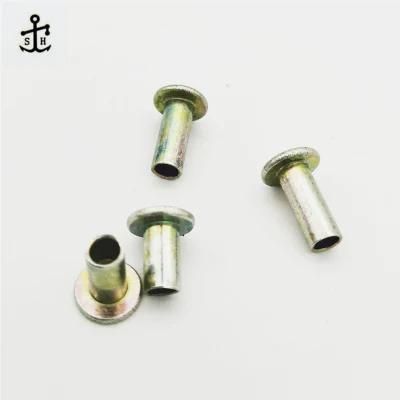 Steel Galvanized DIN 7338 a Flat Head Solid Rivets for Brake and Clutch Linings