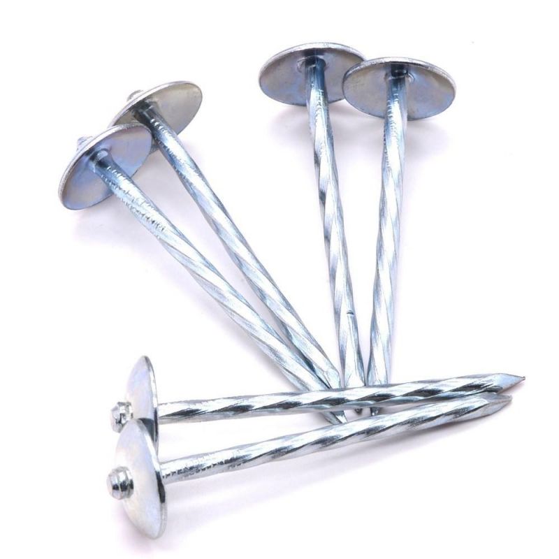 Nigeria Angola Zambia Namibia Market/China Factory Direct Galvanize Capped Umbrella Head Roofing Nails