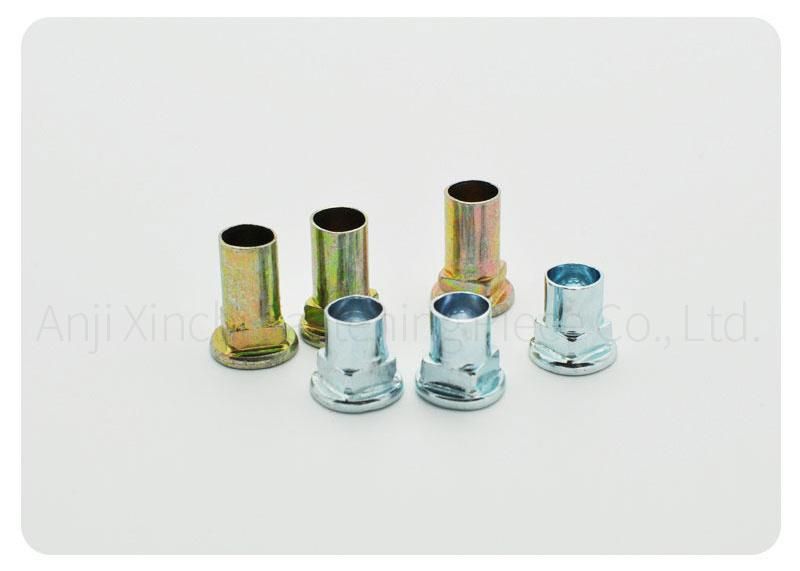 Carbon Steel Color Zinc Plated Thickened Rivet Nut Furniture Inlay Nut Hardware Fastener