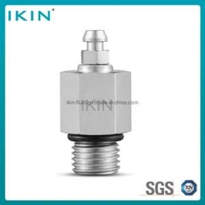 Ikin Stainless Steel Hose Exhaust Valve Hydraulic Accessories Test Connector Hose Fitting