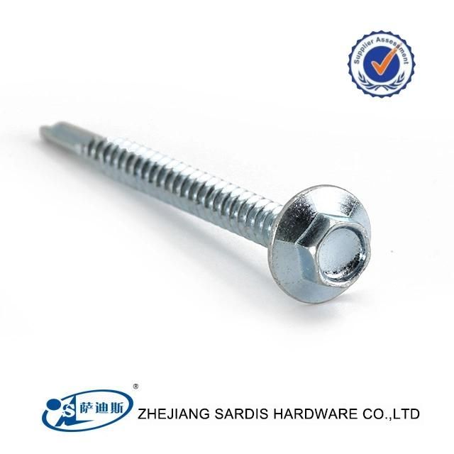 Hex Flange Head Self Drilling Screw with PVC Washer