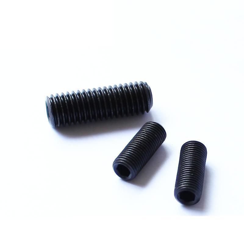 Grade4.8/8.8/10.9/12.9 DIN 913/DIN 914/DIN 915/DIN 916 Black Oxide Flat End Hexagon Socket Set Screw