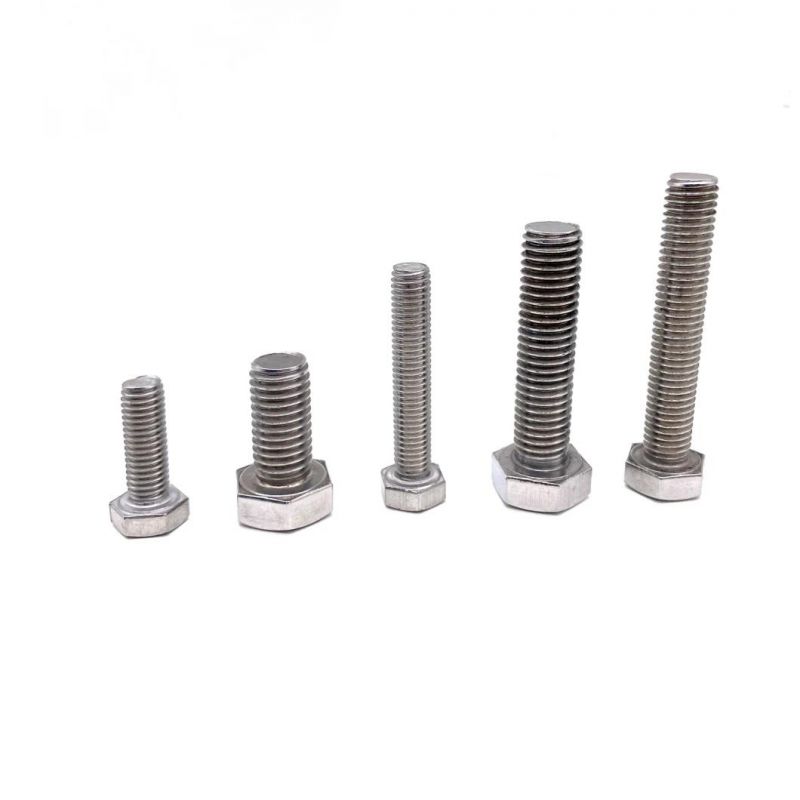 Factory Price Stainless Steel 304 316 316L DIN 931 DIN 933 Hex Bolt