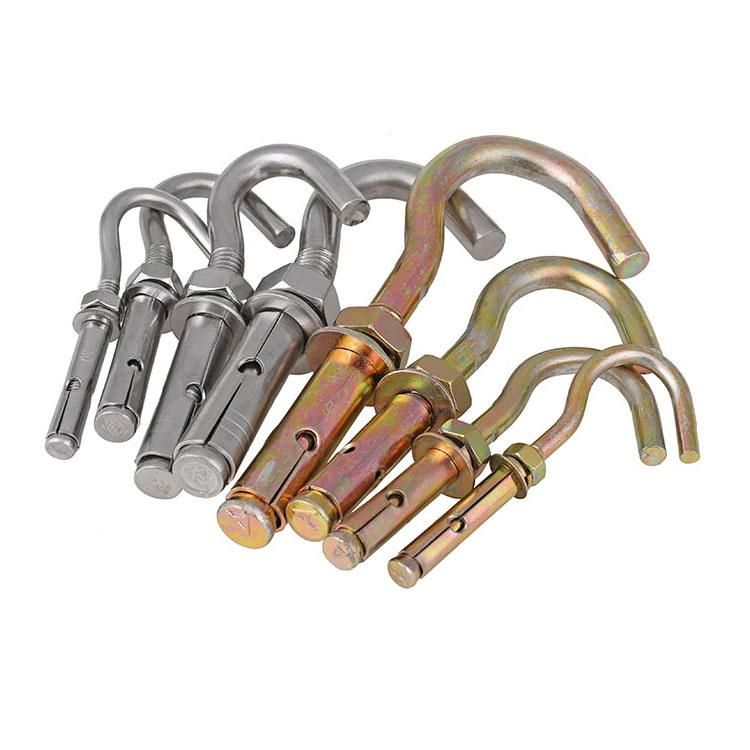 Ring Hook Zinc Plated Stainless Steel Concrete Sleeve J Type Anchor Bolt