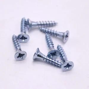 Flat Cross Head Self Drilling Machine Screw with Zinc Plated Pozi