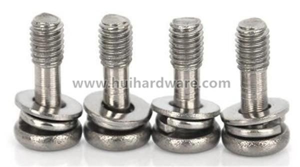 SUS304 Lock Screw with Washers Attached for Computer Case