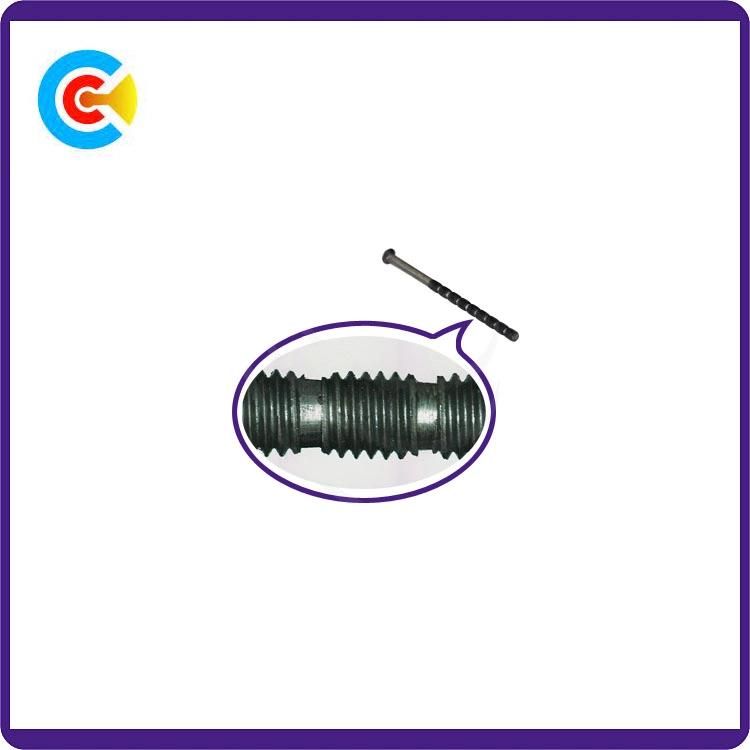 DIN/ANSI/BS/JIS Carbon-Steel/Stainless-Steel Round Flat Head Bamboo Screw