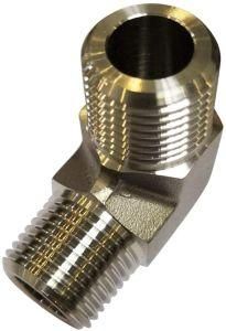 Hydraulic 304 Stainless Steel Forged Pipe Fitting, NPT Male 90 Degree Street Elbow Conduit Fittings