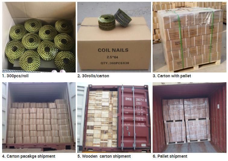 15 Degree 2"X. 099" Screw Shank Pallet Coil Nails