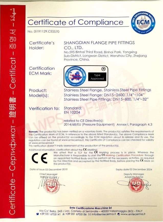 ANSI B16.5 Class 150 6 Inch 304 Stainless Steel Pipe Flange Weld Neck Flange