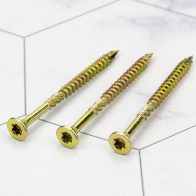 Yellow Zinc Torx Drive Double Countersunk Head Wood Screws