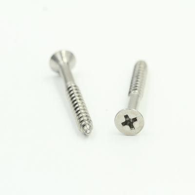Manufacturer DIN 7981 Flat Tail Stainless Steel Self Tapping Screw for Plastic