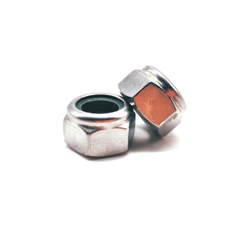 DIN985 Hexagon Nylon Nuts with Non-Metallic Insert, Nylon Lock Nuts