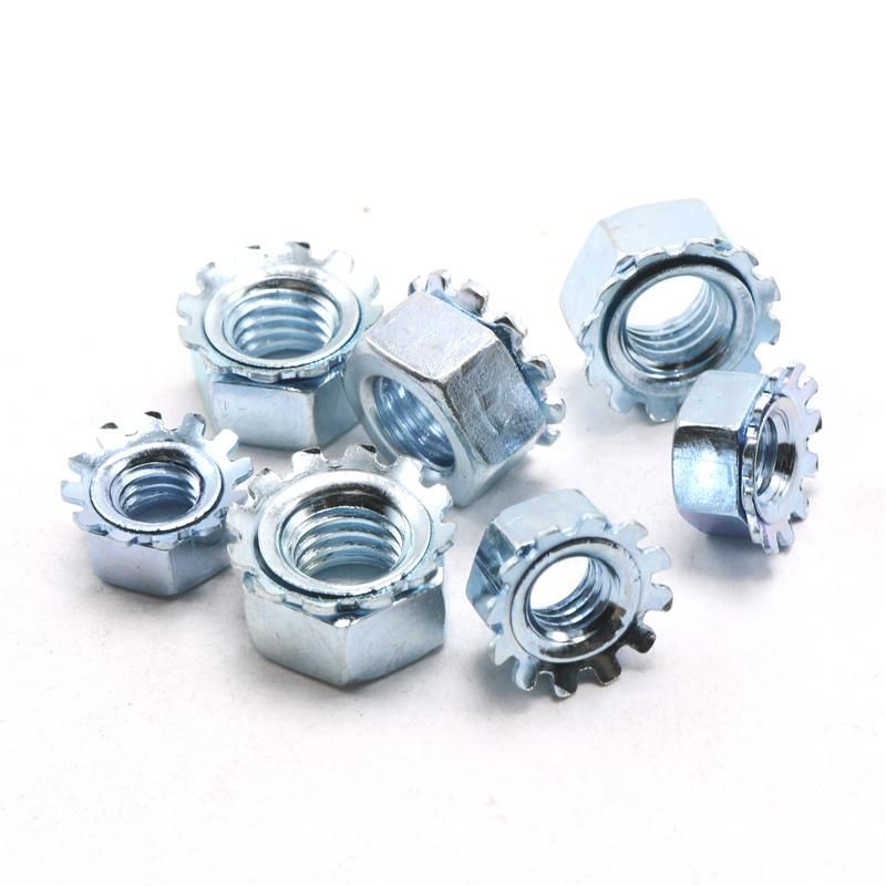 Zinc Plated Hex K-Lock Nuts