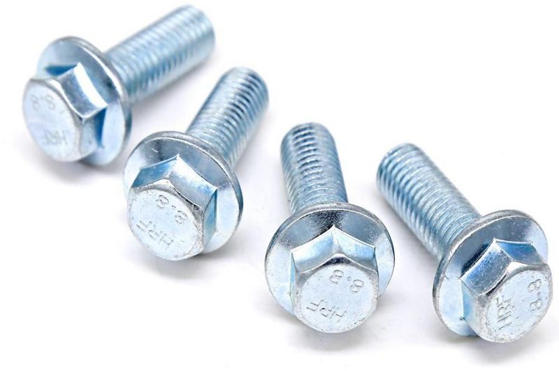 M24 Grade 4.8 10.9 12.9 M14 8.8 Hex Flange Bolt