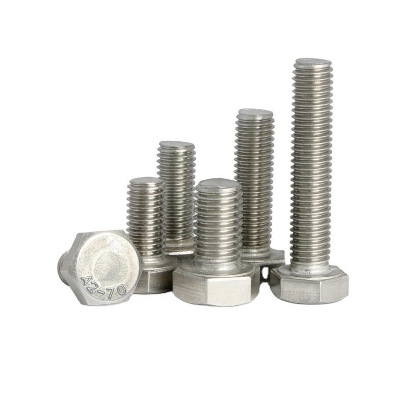 Ss DIN933 Hexagon Head Bolt with Full Threaded, Hex Bolt