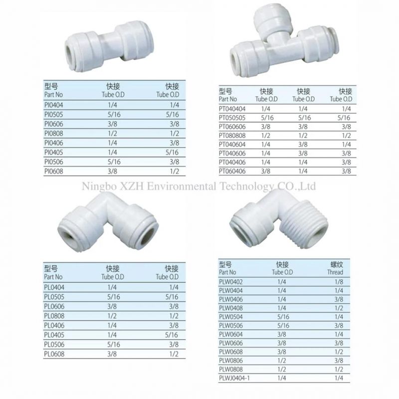 Union Right Angle Quick Fittings with Tube Size1/4′ ′