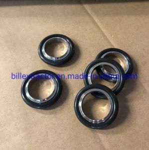Stainless Steel Vacuum Center Ring with Black Viton Gasket