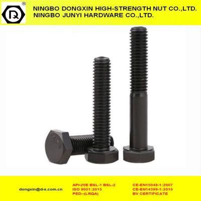 8.8 Hex Head Bolt Black Fastener Full Thread DIN933