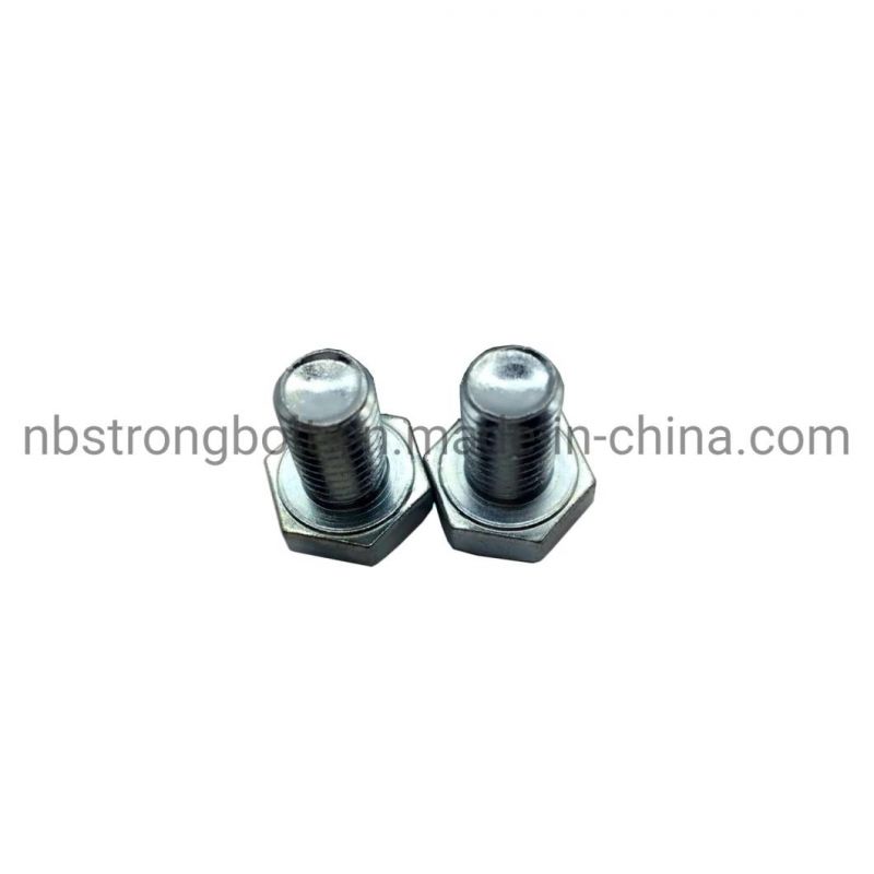 China Fastener DIN933 Hex Bolt Gr. 8.8 Screw with White Zinc Plated Cr3+