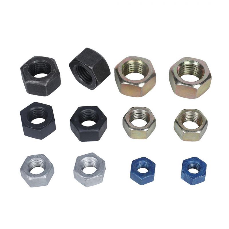 Yellow Zinc Plated Carbon Steel Hex Nuts Grade 4.8 Hexagon Nut
