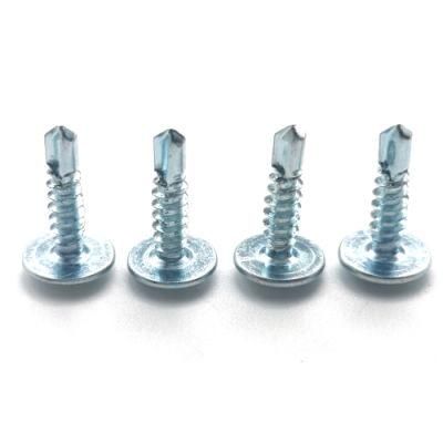 Box/Bulk Package Carbon Steel Construction Screws #6 White Zinc Self Drilling Nail