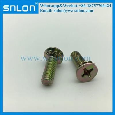 Phillip Csk Head Screw with Serrated Washer