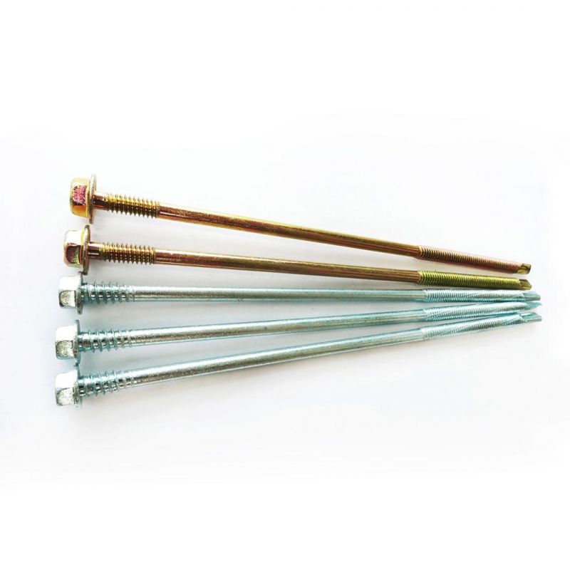 Hex Flange Head Self Drilling Screw Long Screw with Thread Cut