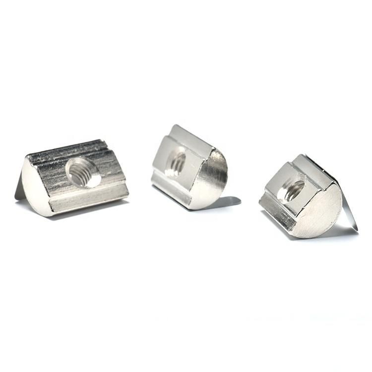 Custom M3 M4 M5 M6 M8 M19 M10 Aluminium Tee Sliding Hammer Head Profiles Slide T-Nut T-Slot Stainless Steel Slot T Nut