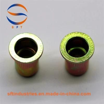 M5 Flat Head Knurled Round Body Rivet Nut ISO13918