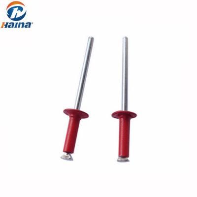 Flat Head Red Paint Peel Type Blind Rivet with ISO