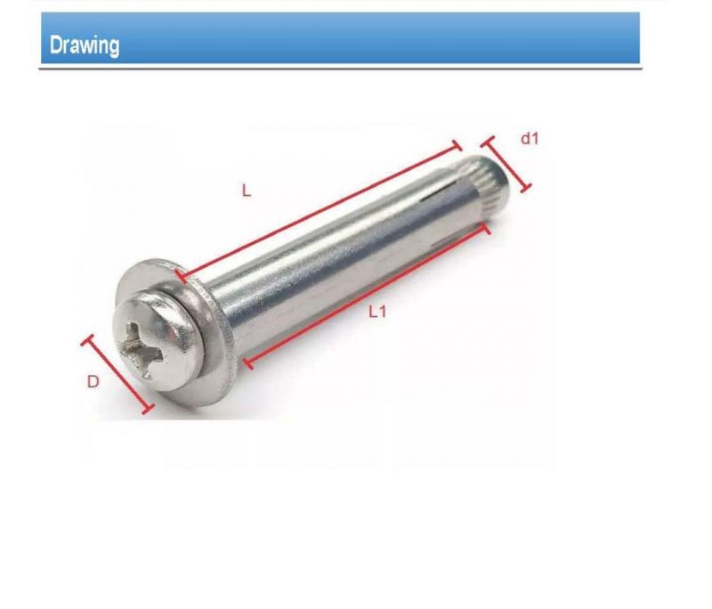 Good Price Expansion Bolt Carbon Steel Bsw Thread Expansion Bolt Expansion
