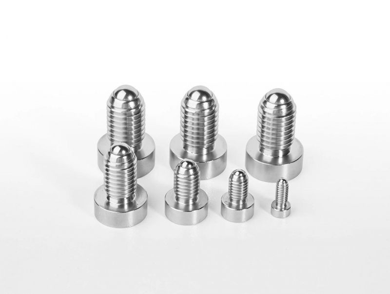 Stainless Steel Spring Plunger with Ball with Collar