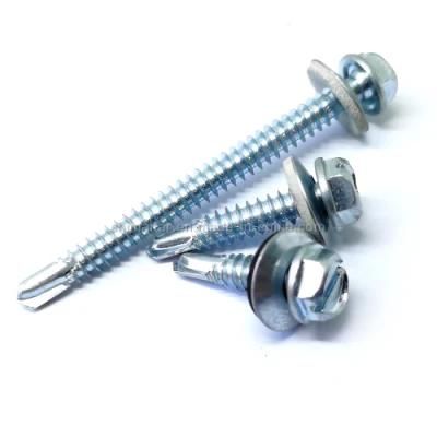 China Roofing Screw Manufactures DIN7504K Hexagon Head Self Drilling Screw with EPDM Washer