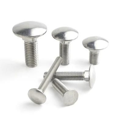 Carriage Bolt SS304 SS316 Coach Bolt Galvanized DIN 603 Carriage Bolts Round Head Square Neck Bolt Stainless Steel Mushroom Head Bolt