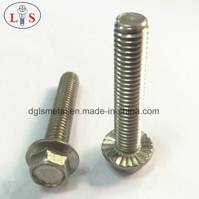 Stainless Steel Hexagon Head Flange Bolt Ss 304 Bolt