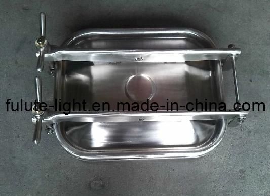 Hygienic Stainless Steel Tank Manway Cover with Sight Glass Manhole Cover