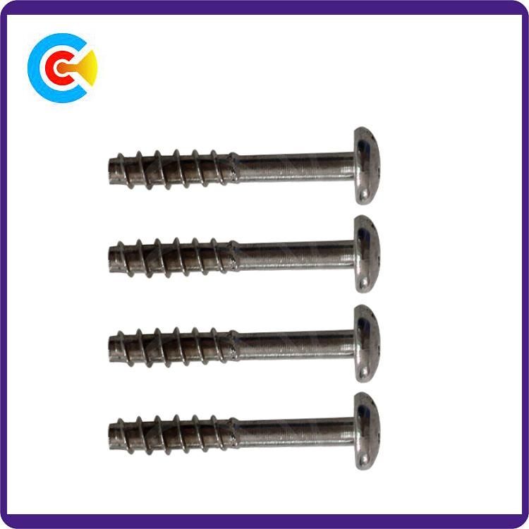 DIN/ANSI/BS/JIS Carbon-Steel/Stainless-Steel Phillips/Slot Shaft of The British Flat Tail Screws