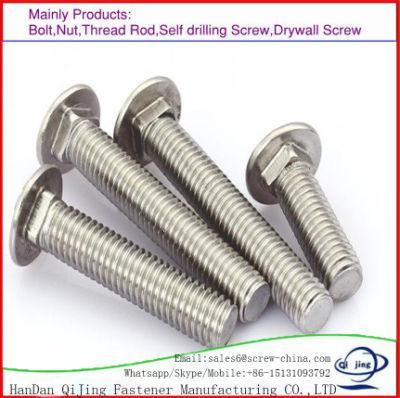 High Carbon Steel Fasteners Mushroom Head DIN603 /Carriage Bolt